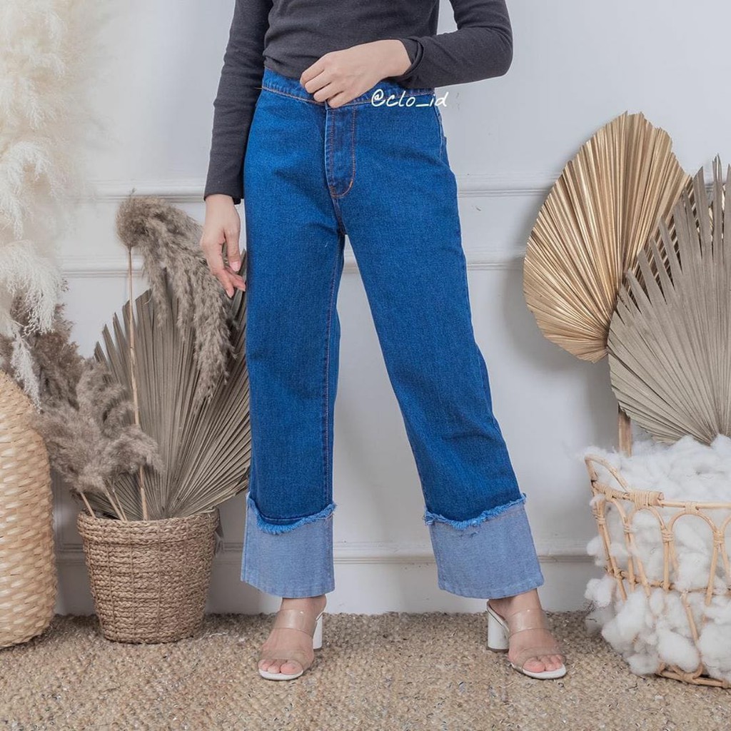 JIGGY PANTS PUSATGROSIR_SOLO/ CELANA JEANS TWOTONE