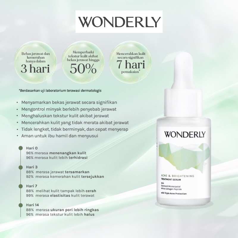 WONDERLY Advanced Brightening Face Serum | Acne &amp; Brightening Treatment Serum