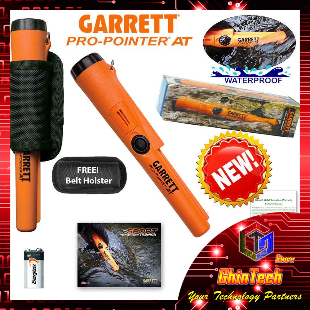 Metal detector anti dalam air Garret Pro Pointer AT emas perak