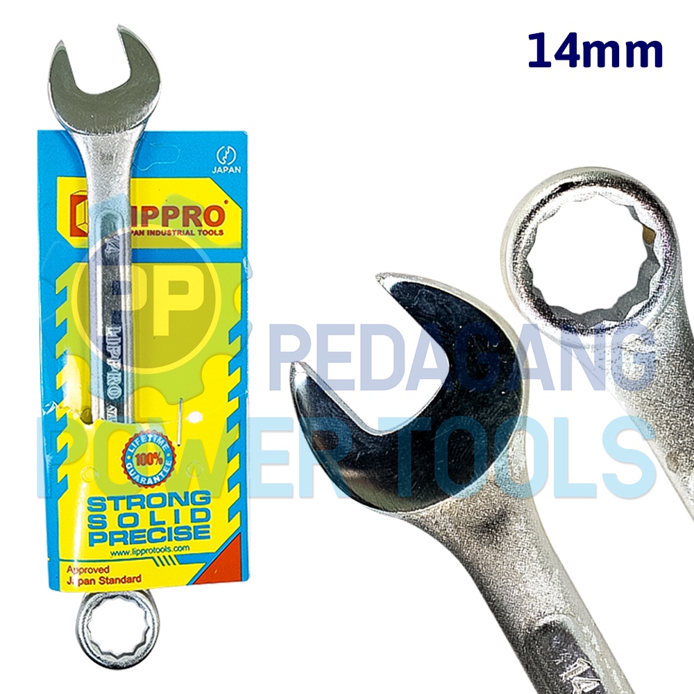 LIPPRO KUNCI RING PAS 14 MM COMBINATION SPANNER WRENCH RINGPAS 14MM