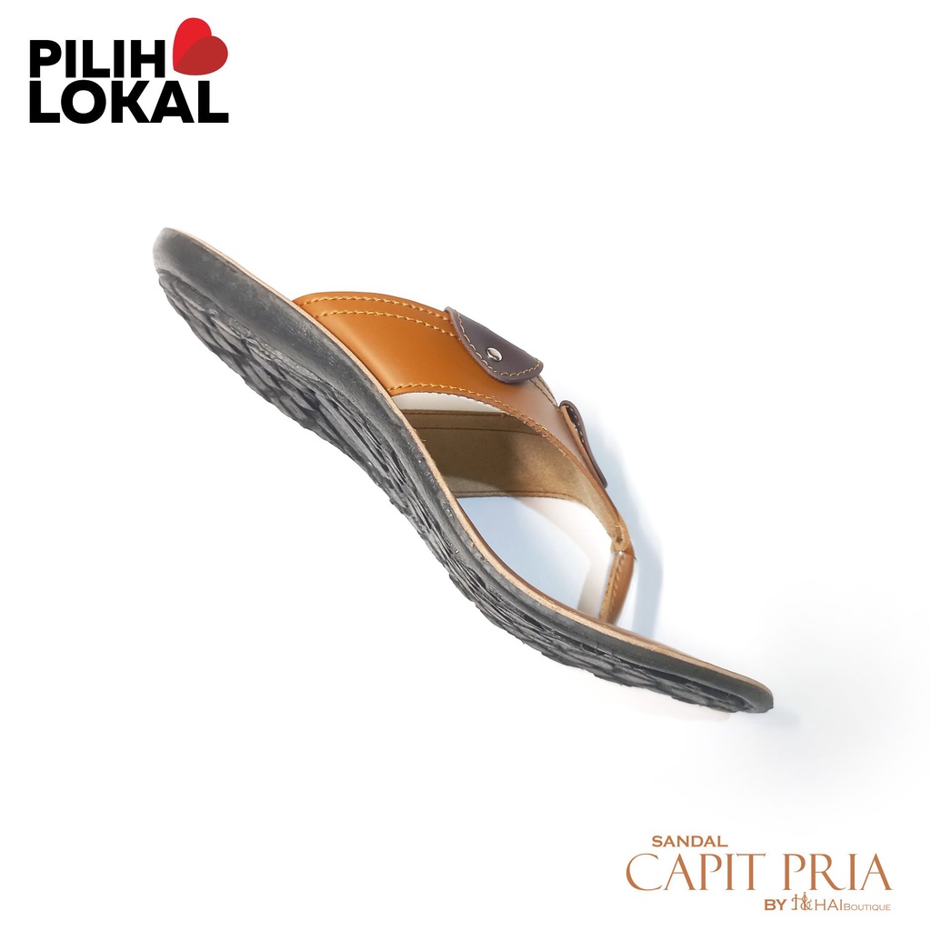 Sandal Pria Casual Kulit Jepit - Sandal Pria Murah Sandal Jepit - Sandal Pria Dewasa Terbaru Murah - sandal pria Kulit PU Warna Coklat - Sandal Pria Capit - Sendal Pria Kekinian Original - Sendal Jepit Pria Keren Murah - Sandal Lokal Brand Pria Tasik