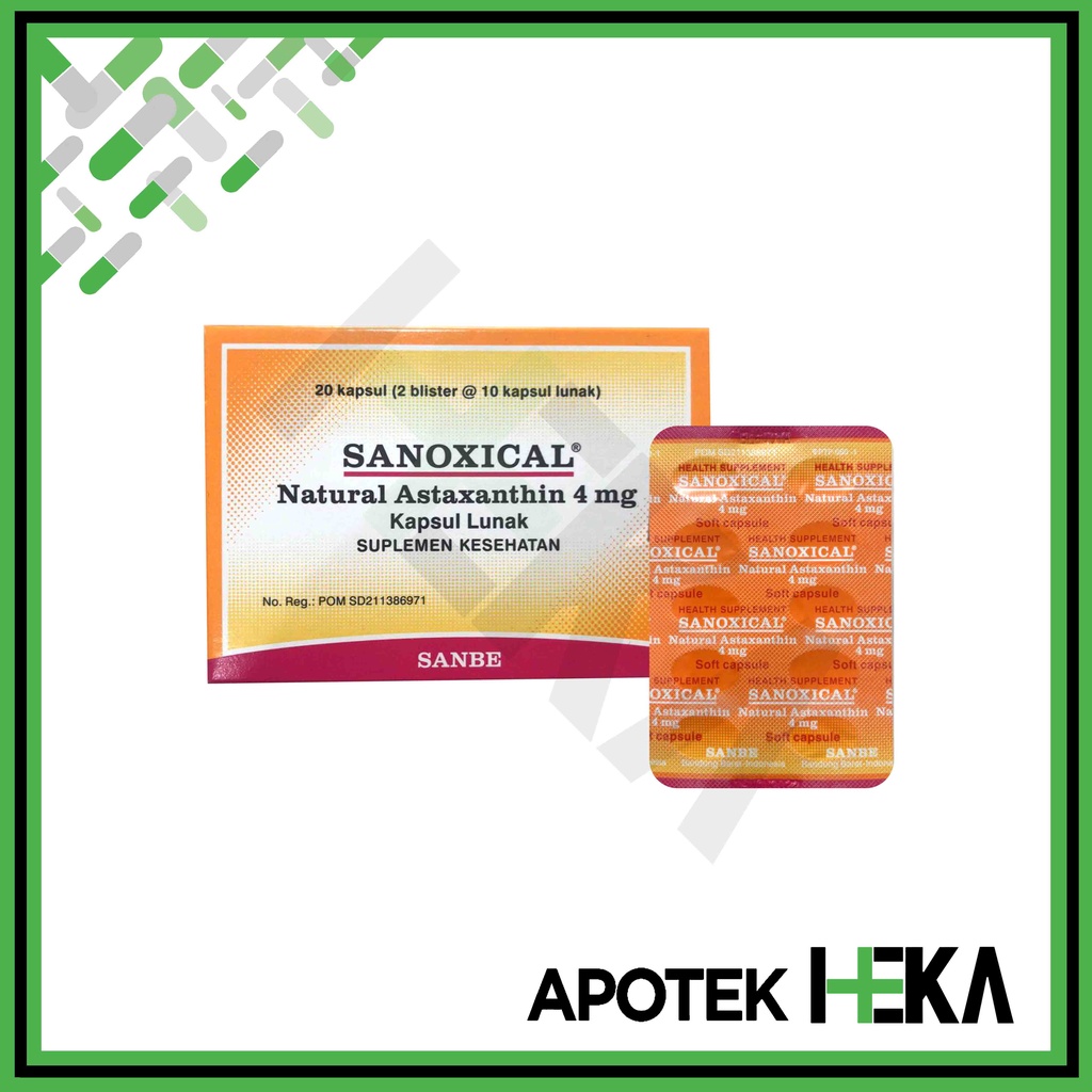 Sanoxical Natural Astaxanthin 4 mg Box isi 2x10 Kapsul (SEMARANG)