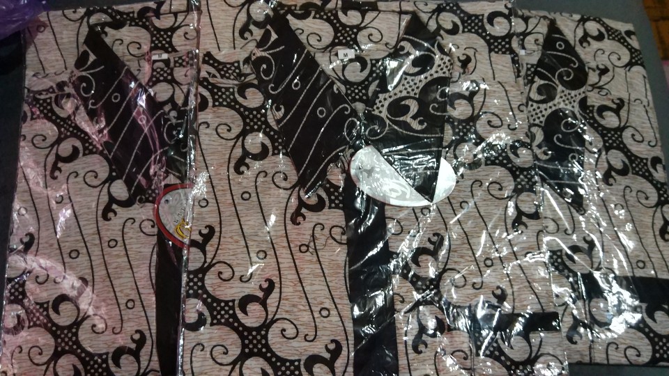 Bswart Batik Hrb026 Kenongo Hem Pendek Padi Pekalongan M L Xl Batik Pria Murah Modern Grosir