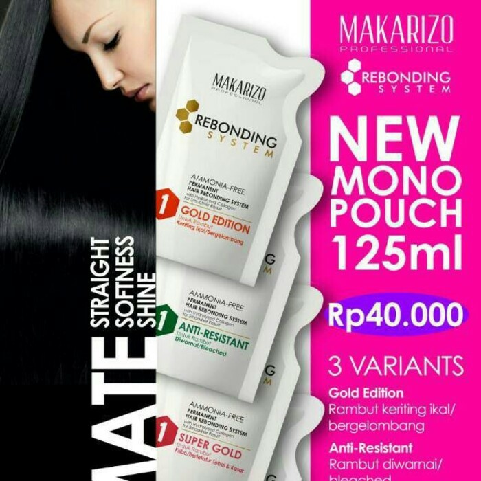 Jual Vitamin Rambut Minyak Rambut Minyak Kemiri Makarizo Rebonding System Step 1 Step 2 2x125ml Indonesia Shopee Indonesia