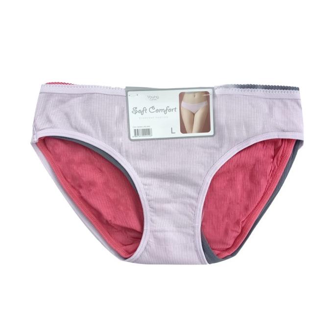 Panty Pack (Celana Dalam) Young Curves Seamless Basic C04-100493MIX
