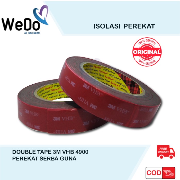 

Double Tape 3M VHB 4900 size 24mm 450cm Lem Dobel Perekat Automotive