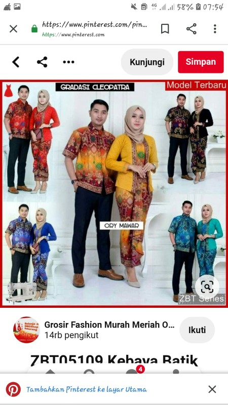 Batik Edo - Batik Couple Ayunda Zavira Zafira Long Blus Setelan Batik