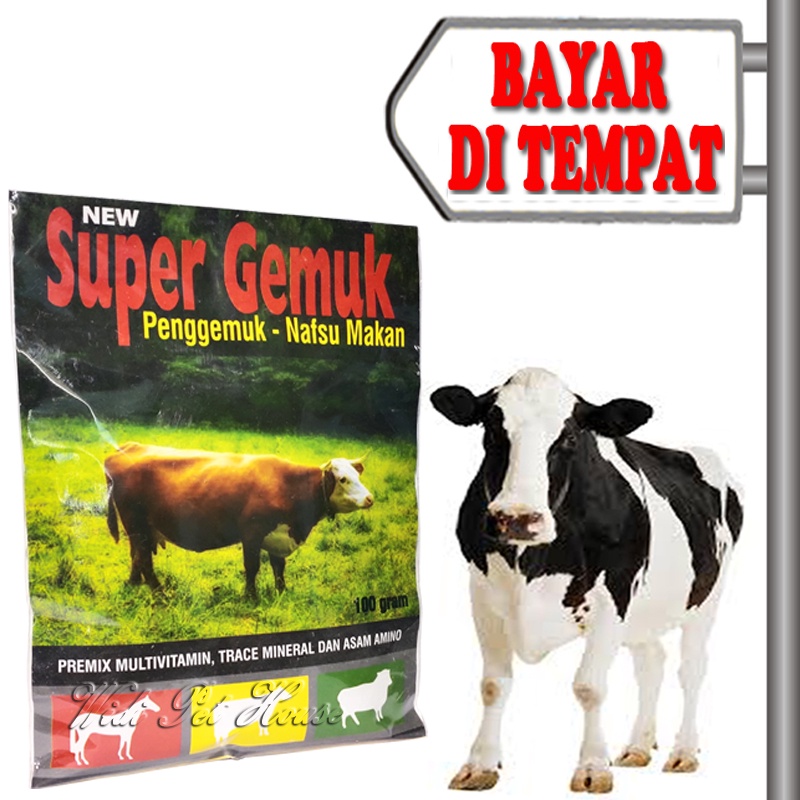 Vitamin Nafsu Makan Sapi Kambing Obat Penggemuk Super Gemuk