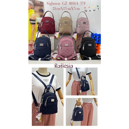 TAS SELEMPANG MINI RANSEL 3in1 SIGHMON 8016A "RAFLESIA"