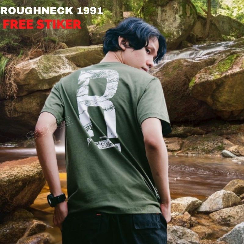 Kaos Roughneck T401 Army Scratch  | Roughneck T-shirt  | Baju Kaos Roughneck