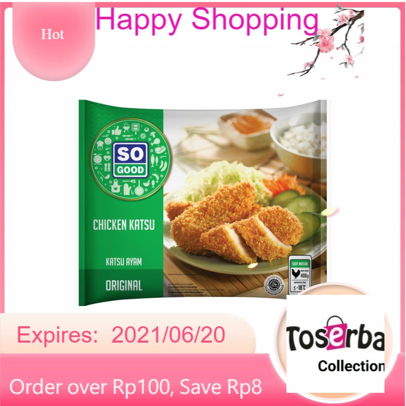 

Toserba Collection So Good Chicken Katsu 400 gr Frozen Food Bandung -Cimahi