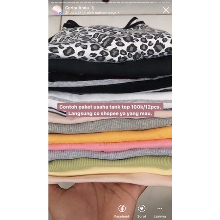 PAKET USAHA TANK TOP 100k/12pcs