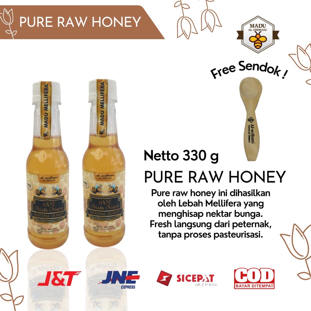 

PROMO TERBATAS Madu Murni Asli 100% ORIGINAL Tanpa Campuran Madu Al-ardhani 330 gram