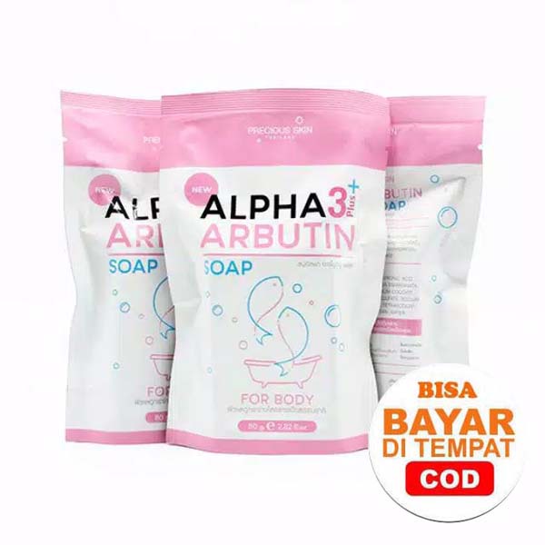 Alpha Arbutin 3 Plus Collagen Whitening Soap / Sabun Pemutih Badan / Sabun / Soap 80g