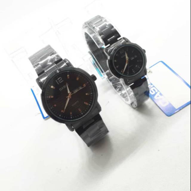 Jam tangan couple rantai merek casio