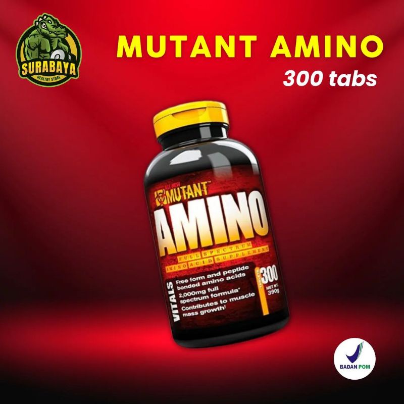 Mutant Amino 600 Tablet Mutan Protein Whey Isolate 300 Tabs BPOM BCAA 2000 2002 Ultimate 2222 ON