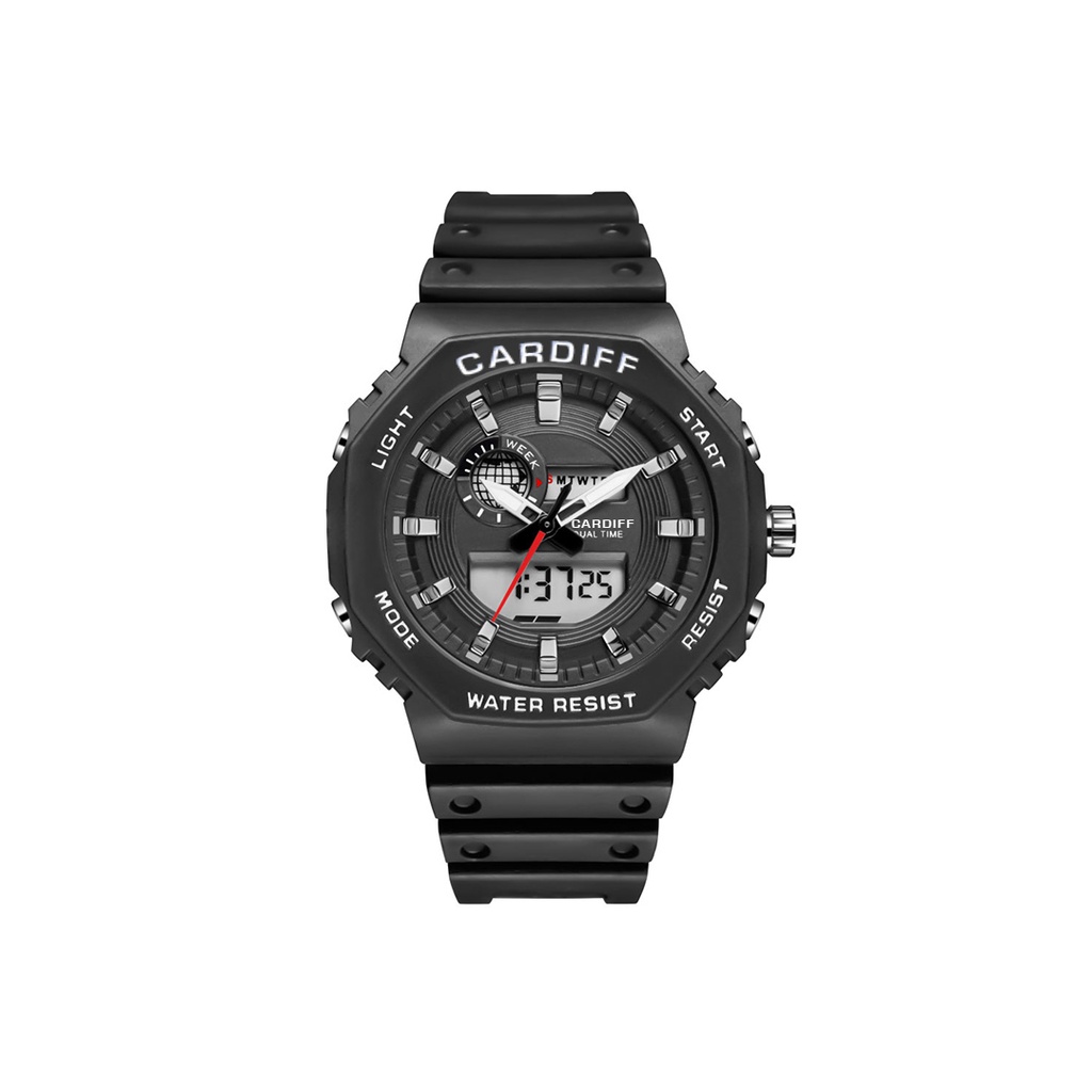 CARDIFF Dual Time  18037 Jam Tangan Sport Pria