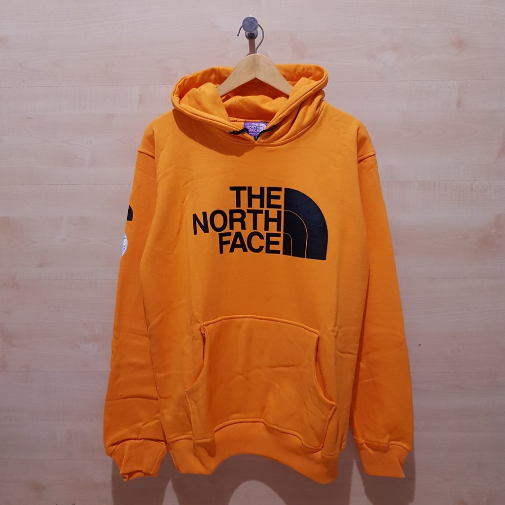 north face orange sweatshirt