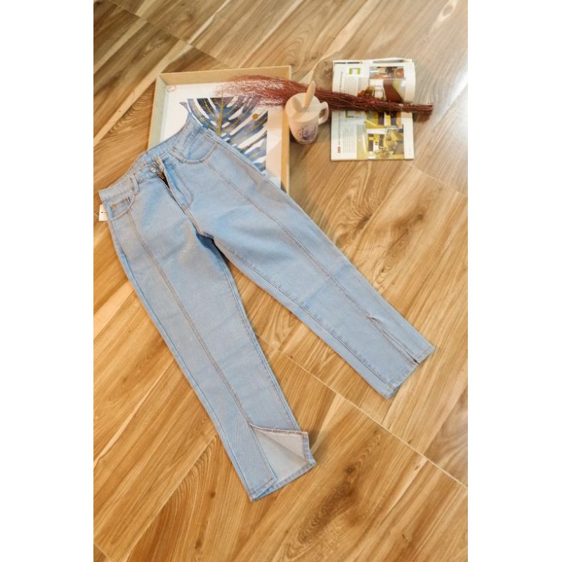 CELANA BOYFRIEND WANITA/BOYFRIEND KULOT JEANS/BF LINE WARN LIGHT dan Navy