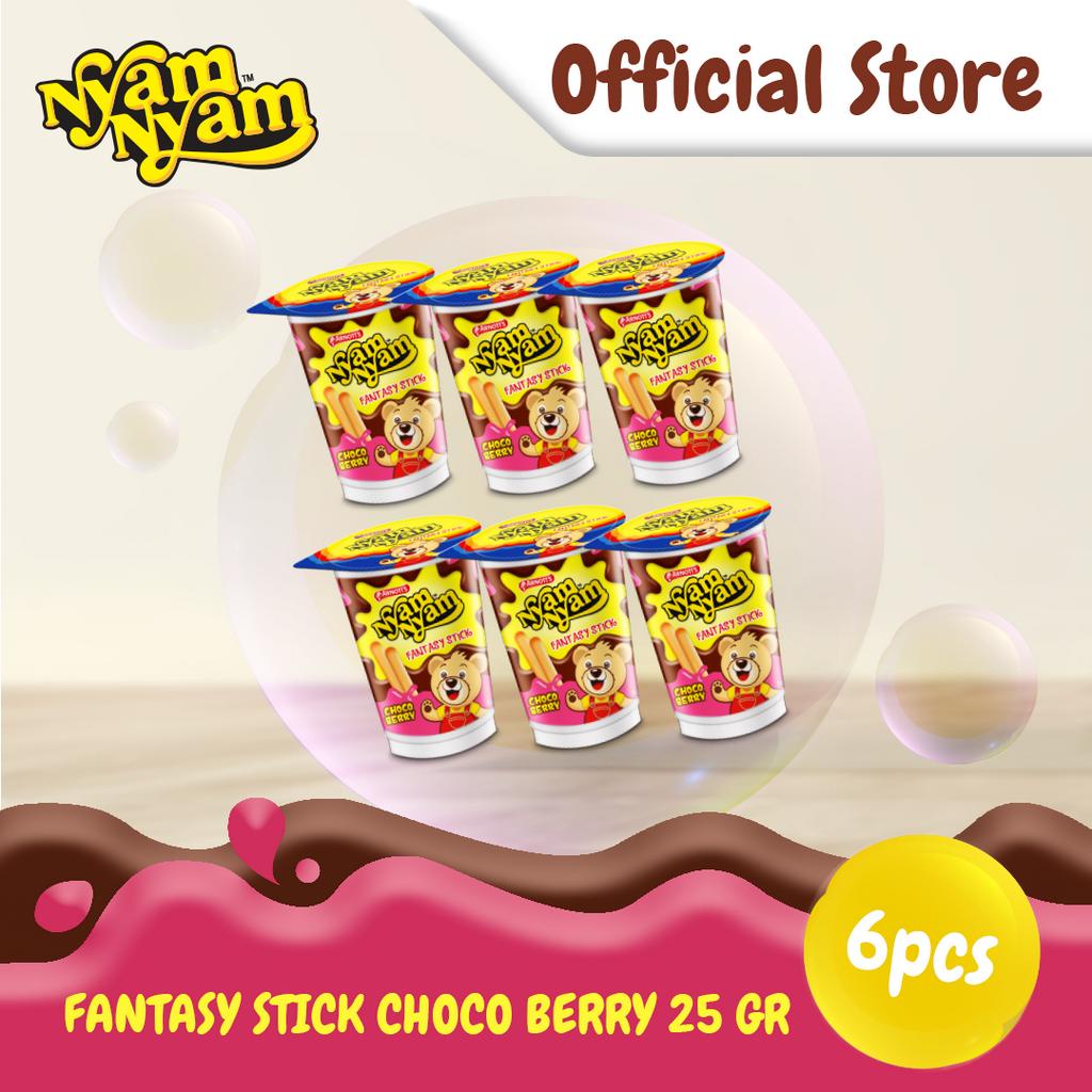 

Arnott's Nyam-Nyam Fantasy Stick Chocoberry 25 gr x 6