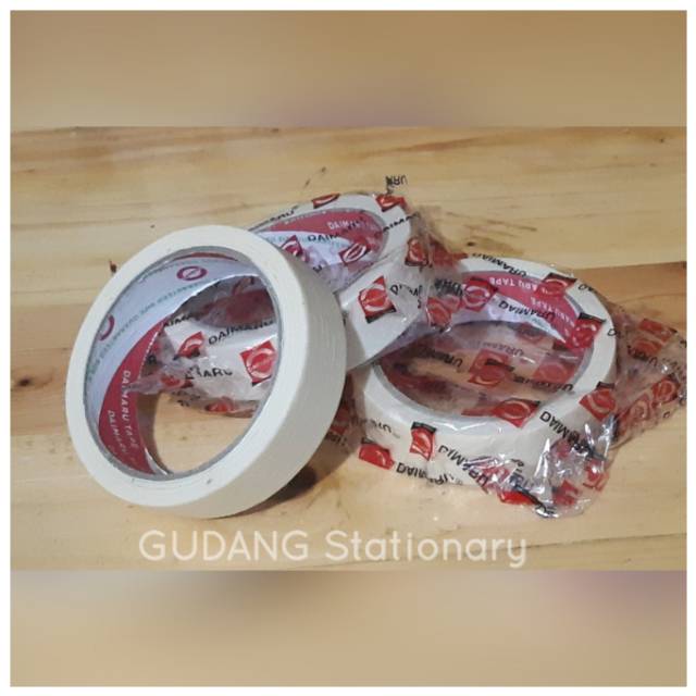 Lakban Kertas Masking Tape 1 inch DAIMARU [ 1 piece ]