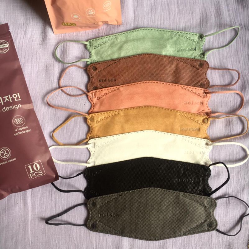 ECER 1 PCS MASKER KF94 4PLY // MASKER KF94 WARNA SOFT