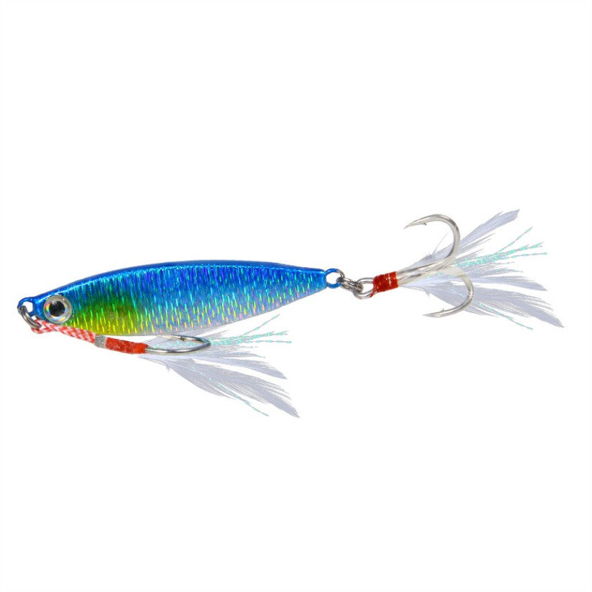 Shengyao 1Pcs New Metal Lead Jig Umpan Pancing 7g/10g/15g/20g Fishing Lure Ikan Bass Bait Kail Hook Jigging