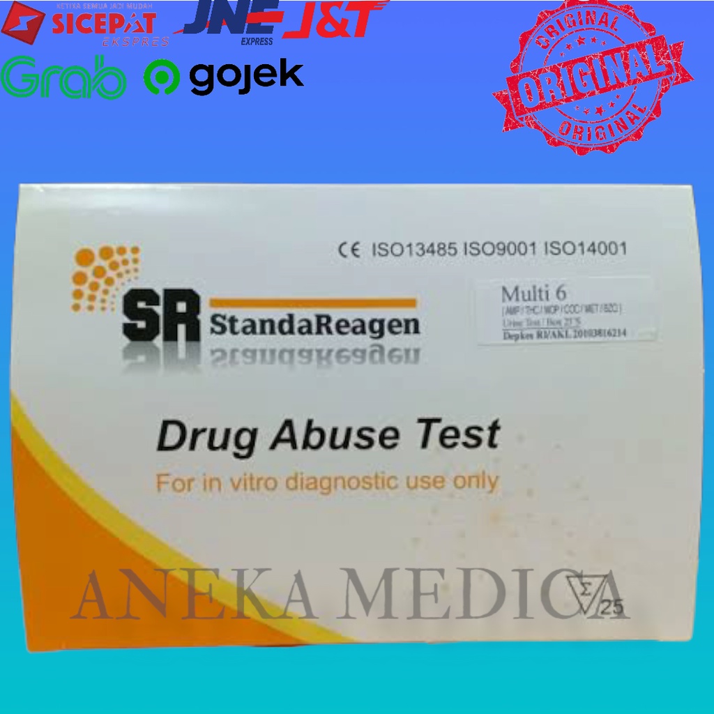 multi drug 6 parameter merk sr isi 25 test