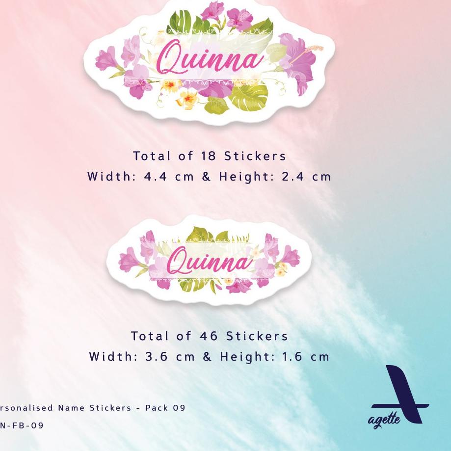 

Bagus Banget.. 120 PCS - Stiker Label Nama Flamingo Bird - 09 - Laminasi - Waterproof
