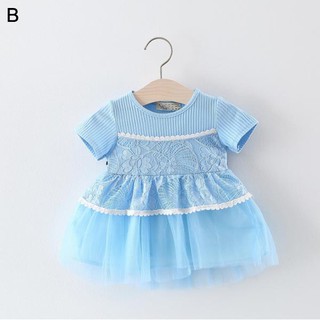  Dress  anak  cewek bagus lucu PINK BLUE WHITE CLAIRINE 