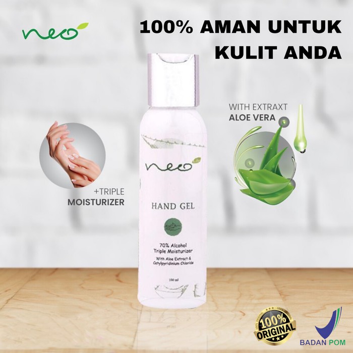 NEO HAND GEL 100ML BPOM HAND SANITIZER GEL HAND GEL ANTI VIRUS ANTI BAKTERI