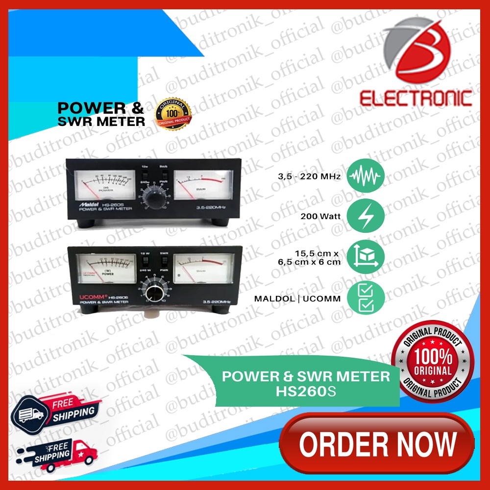 Power & SWR Meter Maldol HS260