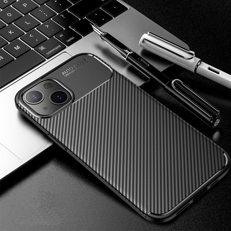 Casing Softcase Samsung A22 5G Autofocus Carbon Fiber Glossy Anti Shockproof