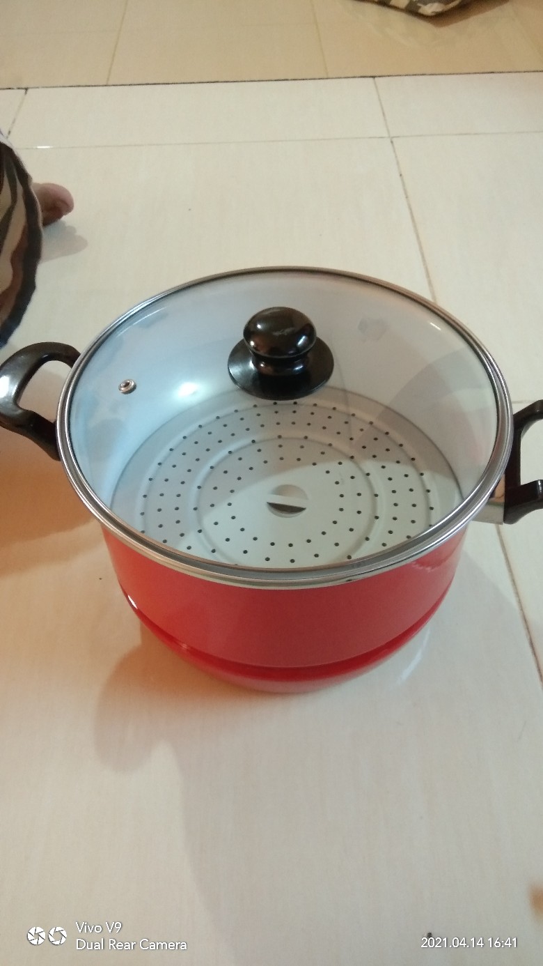 Kukusan Enamel 26 Cm Ceria Maspion (tinggi 17,)