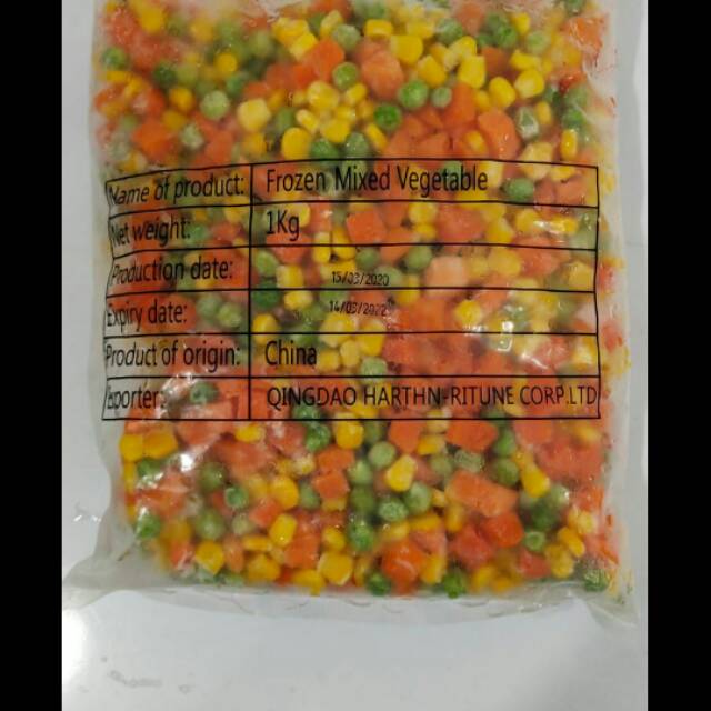 

Sayuran mix 1 kilo jagung pipil campur