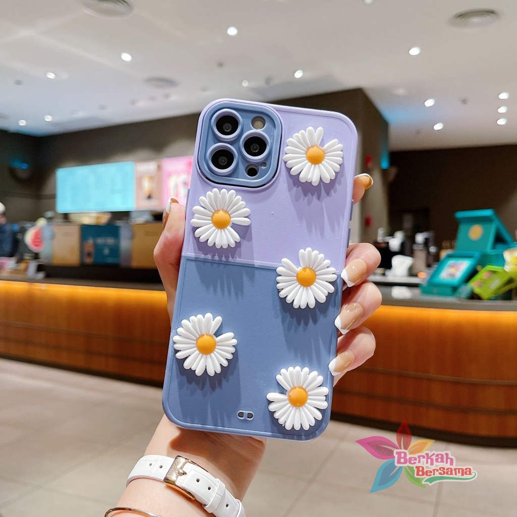 CASE FYP 2IN1 BUNGA DAISY 3D FOR OPPO RENO 4 4F F17 PRO 5 5F F19 PRO 6 7 7Z BB7143