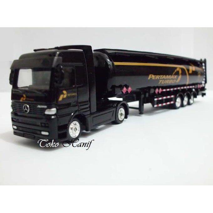 Diecast Miniatur Replika Truck Tanki Pertamax Turbo Pertamina - Termurah 