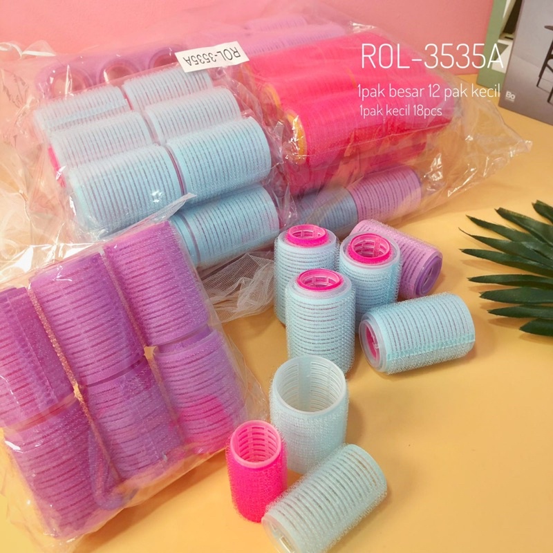 Roll Rambut 3 in 1/Rol Perekat Rambut Sett/Alat Styling Heatless