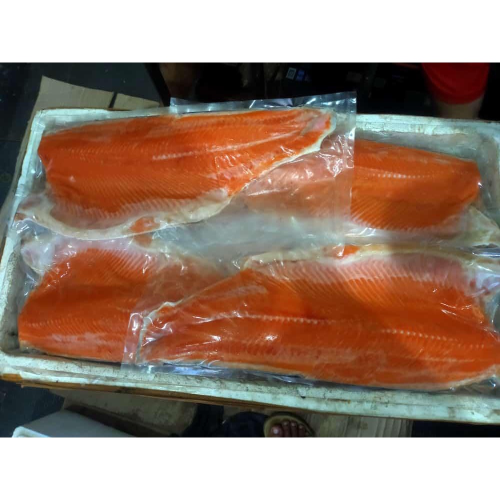 Ikan Salmon Fillet Whole Norwegian / Salmon Fillet Lempeng Per 1 Loin