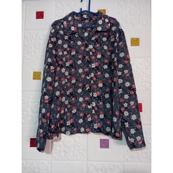 Blouse Vintage/Kemeja bunga/Atasan Vintage/atasan korea/kemeja motif wanita