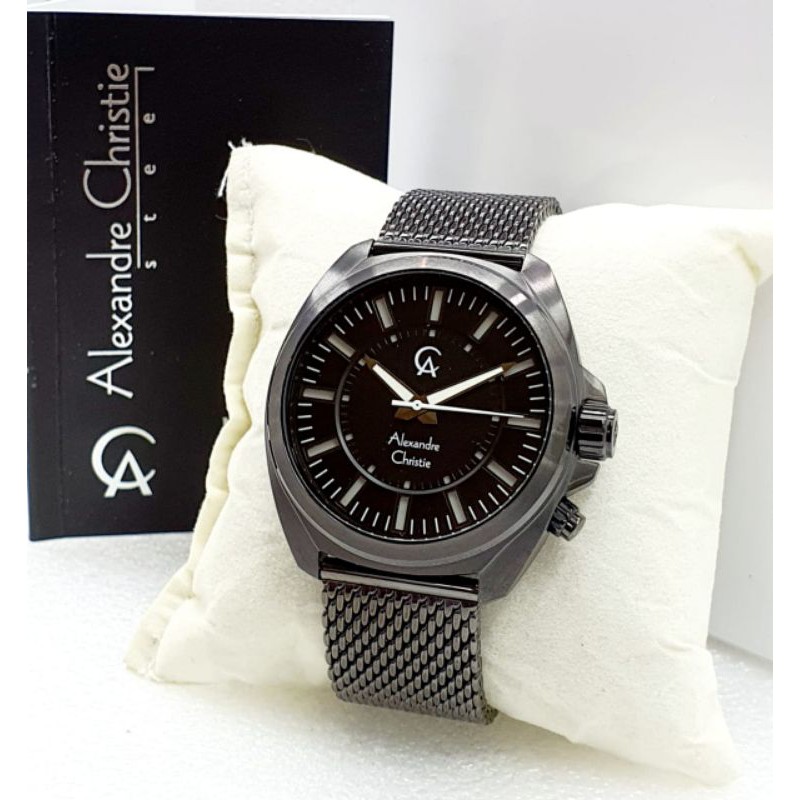 JAM TANGAN ALEXANDRE CHRISTIE 8631 LIGHT RANTAI PASIR ORIGINAL