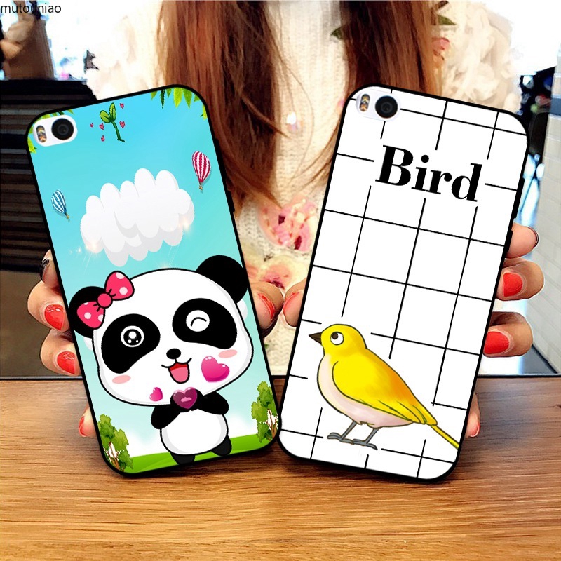 Case Bahan Silikon Motif Burung Untuk Xiaomi Redmi 5s 6