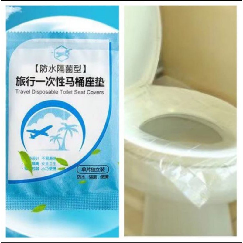 alas duduk kloset seat toilet plastik / travel disposable toilet seat covers