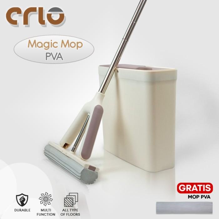 Alat Pel Lantai Spons Kanebo Praktis Kekinian Crio Magic Mop Pva