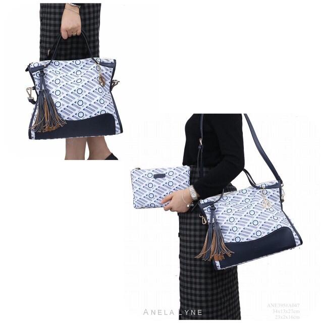 ANELA LYNE KAMALA HAND BAG ANE395#A047 2IN1 WITH SATCHEL ORIGINAL