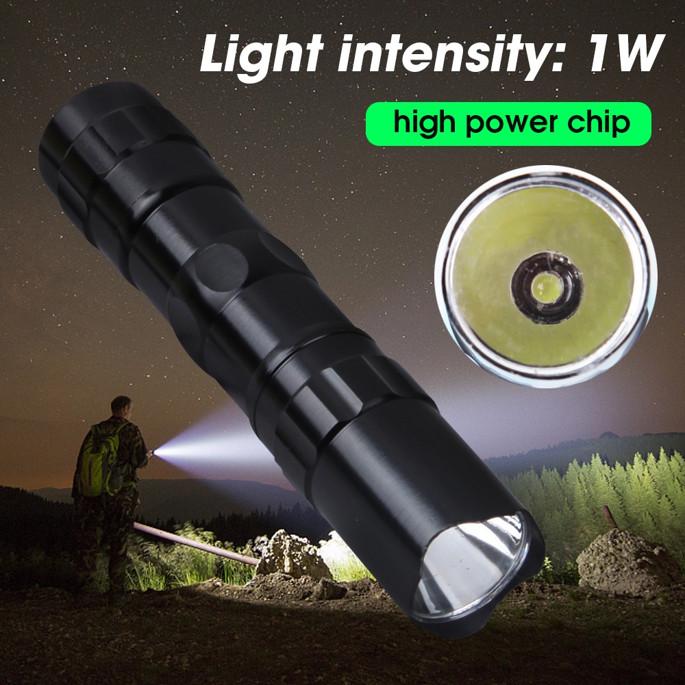 Lampu Senter LED Portable Bahan ABS Dengan USB Rechargeable Untuk Outdoor
