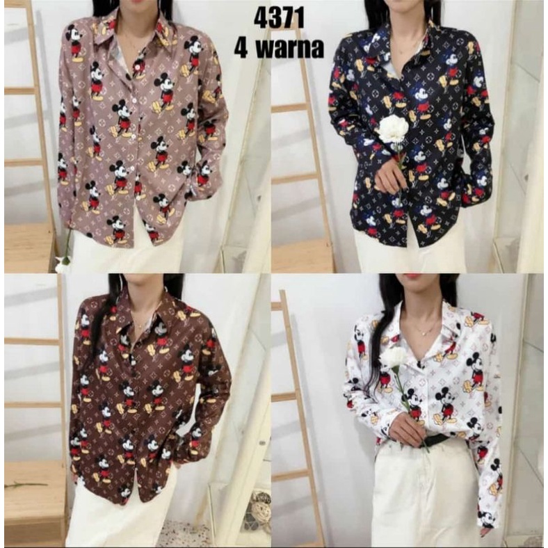 NEW KEMEJA LV MICKEY IMPORT / KEMEJA MURAH / KEMEJA IMPORT MURAH