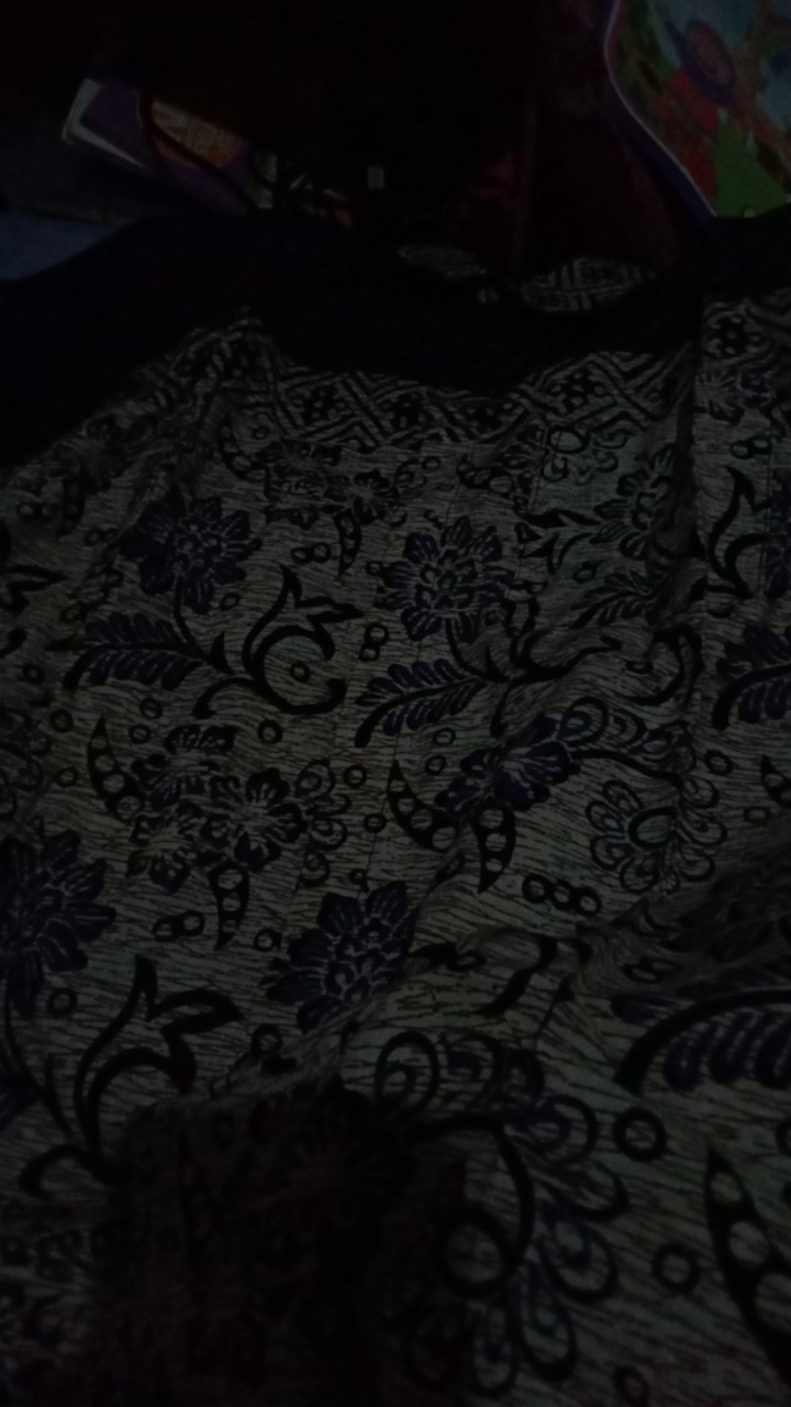 Blouse Batik Kerja Lengan Panjang