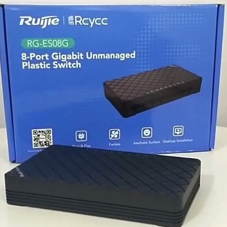 RUIJIE SWITCH HUB RG-ES08G GIGABIT 8 PORT