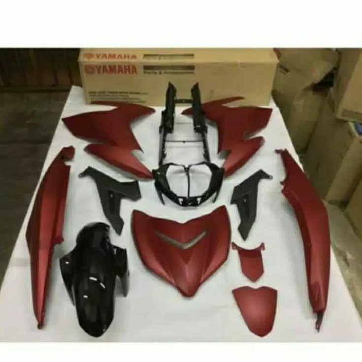 FULL BODY HALUS SET YAMAHA JUPITER NEW MX KING 150 MERAH DOF ORIGINAL YGP